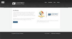 Desktop Screenshot of cantwe11marketing.com